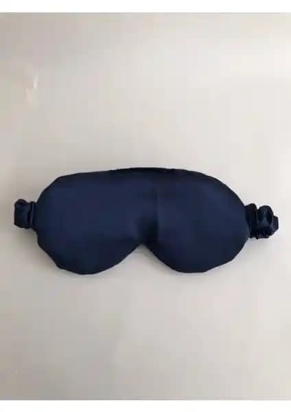 Pratik Dikisco Lacivert Saten Göz Bandı: Konforlu ve Işığı Engelleyen Uyku Maskesi