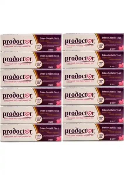 Prodoctor Erken Gebelik Testi 12'li Paket Güvenilir ve Hızlı Sonuçlar Sunar