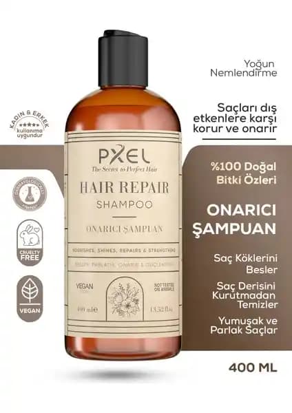 PXEL Saç Onarıcı Şampuan: Güçlü ve Sağlıklı Saçlar İçin Doğal Bakım Çözümü
