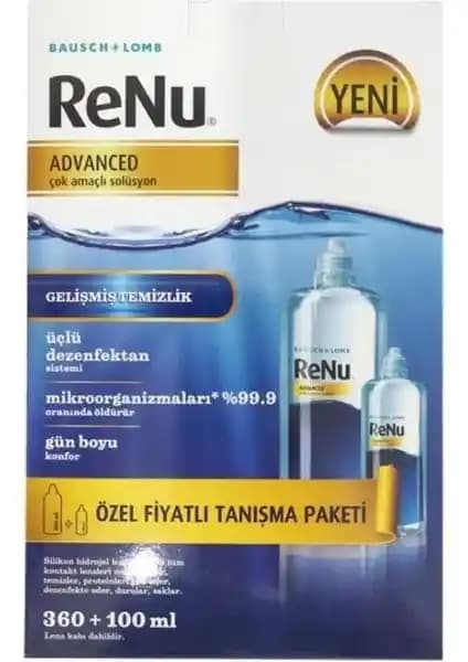 RENU Advanced Lens Solüsyon ile Gözlerinizi Güvence Altına Alın Günlük Kullanım İçin Uygun