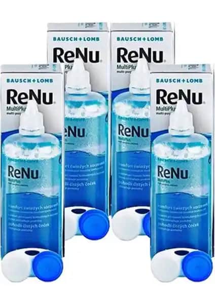 RENU Multiplus Lens Solüsyon Seti 360 Ml Dörtlü Paket Günlük Kontakt Lens Bakımı