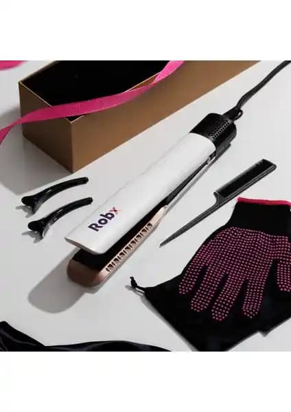 Robx Airflow Islak ve Kuru Saçlar İçin Gelişmiş LCD Ekranlı Saç Düzleştirici