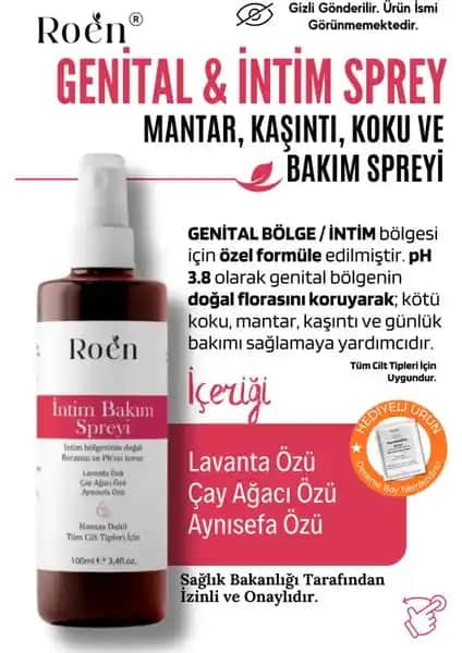 Roen Intim Spreyi ile Günlük Genital Bölge Hijyeni ve Ferahlık Sağlama
