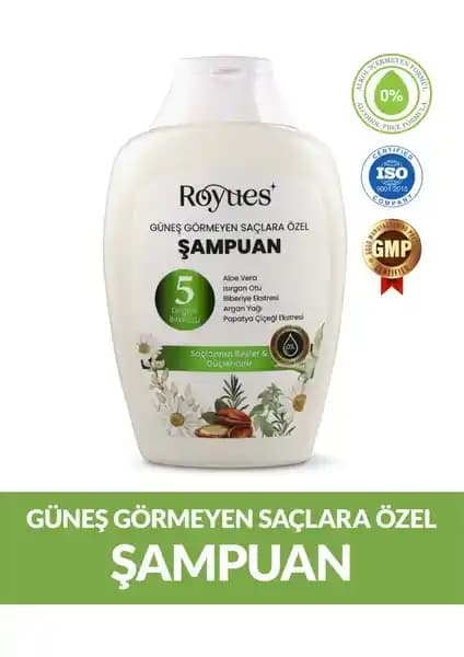 Royues Argan Yağlı Besleyici Şampuan Saçlar İçin Doğal Güçlendirici Bakım Ürünü