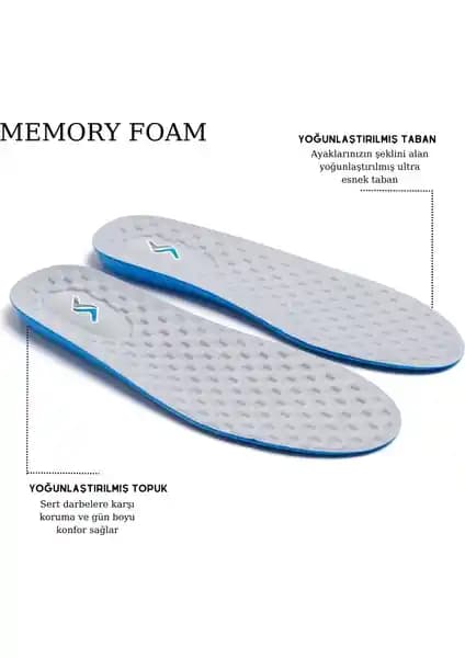 Sanus M900 Unisex Memory Foam Ortapedik Boy Yükseltici Tabanlık Gri - Sağlıklı Ayak ve Duruş Desteği