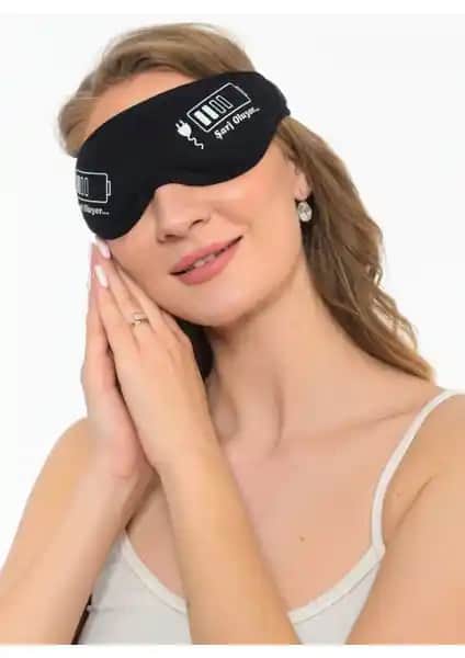 Sauna Suit Siyah Pamuklu Göz Banı ve Uyku Maskesi ile Kaliteli Uyku Deneyimi