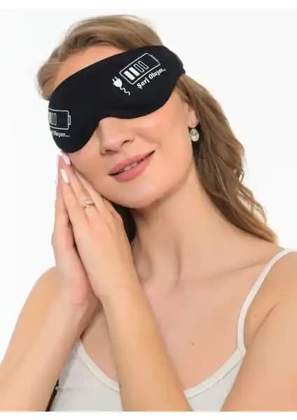 Sauna Suit Siyah Pamuklu Göz Banı ve Uyku Maskesi ile Kaliteli Uyku Deneyimi