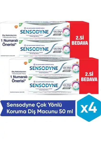 Sensodyne Çok Yönlü Koruma Diş Macunu: Hassas Dişlere Güçlü ve Ferahlatıcı Koruma