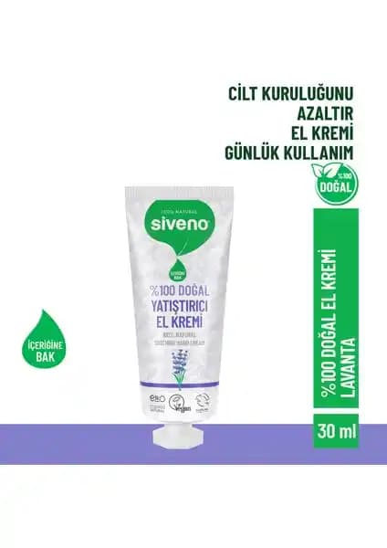 Siveno %100 Doğal El ve Vücut Kremi: Hassas Ciltler İçin Etkili ve Çevre Dostu Bakım