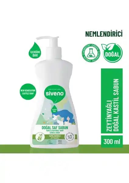 Siveno %100 Doğal Sıvı Kastil Sabun: Hassas Ciltler İçin Güvenilir ve Çevre Dostu Temizlik Ürünü