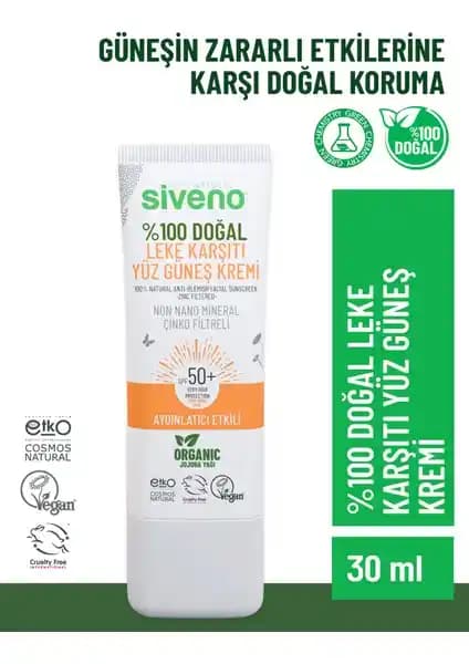 Siveno Doğal Yüz Güneş Kremi: Yüksek Koruma ve Doğallığın Mükemmel Buluşması