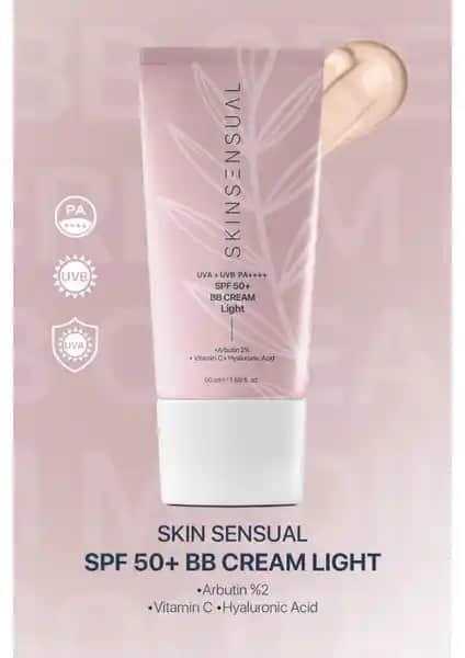 Skin Sensual BB Krem Light: Günlük Cilt Bakımında SPF 50 Koruma ve Parlaklık Sağlar