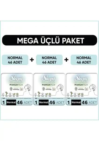 Sleepy Bio Natural Premium Plus Hijyenik Ped: Günlük Kullanım İçin Sağlıklı ve Ekonomik Çözüm