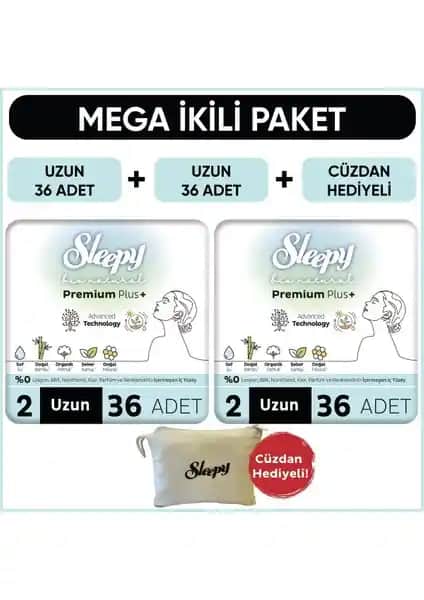 Sleepy Bio Natural Premium Plus Hijyenik Ped: Günlük ve Uzun Süreli Koruma Sağlayan Pratik Çözüm