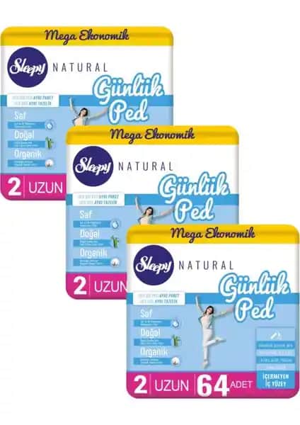 Sleepy Natural Günlük Ped: Günlük Kullanım İçin Rahat ve Güvenilir Hijyen Ürünü