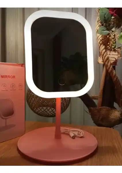 Snow Homs 3 Renk Kare LED'li Taşınabilir Şarjlı Makyaj Aynası Özellikleri ve Kullanım Avantajları