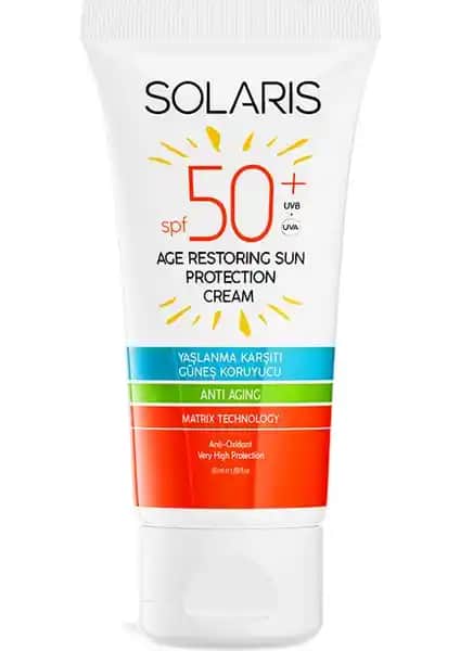 Solaris Güneş Kremi Yaşlanma Karşıtı SPF 50+ ile Güçlü ve Güvenilir Koruma Sağlar
