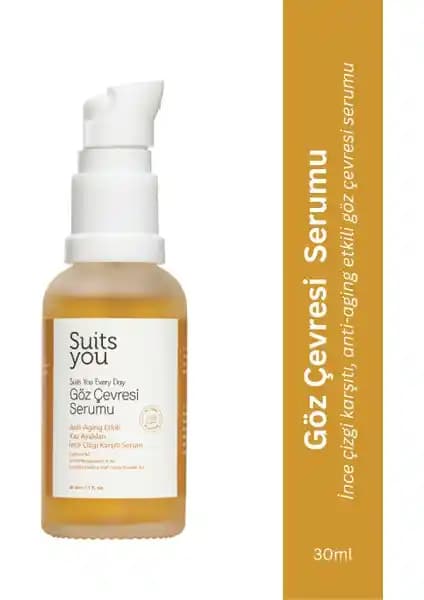 SUITS YOU Göz Çevresi Serumu Doğal ve Vegan İçeriklerle Göz Sağlığını Destekler