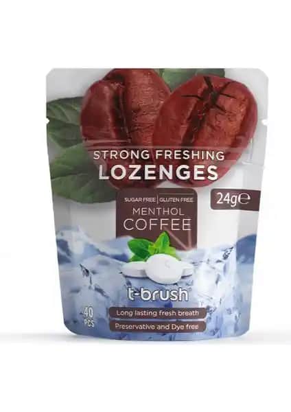 T-Brush Kahve ve Nane Aromalı Ferahlatıcı Ağız Pastili Doğal ve Etkili Ağız Bakım Çözümü