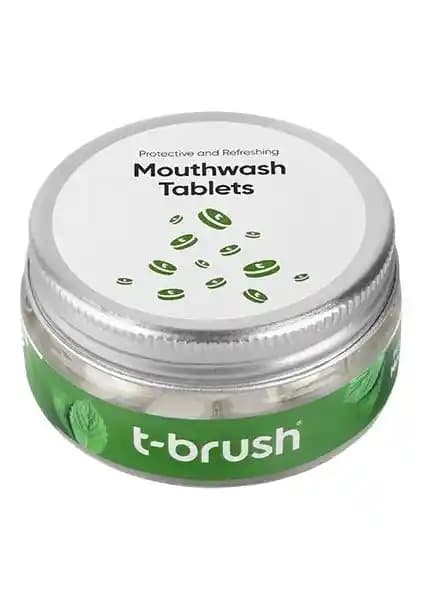 T-Brush Koruyucu ve Ferahlatıcı Ağız Çalkalama Tableti Doğal ve Etkili Ağız Bakımı İçin