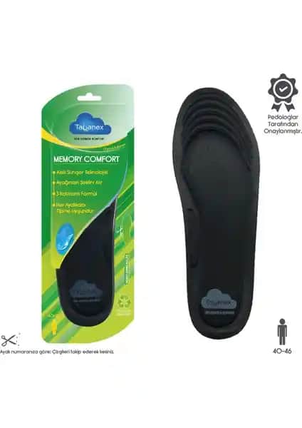 Tabanex Memory Comfort Erkek Tabanlık 40-46 Numara Konfor ve Dayanıklılık İncelemesi