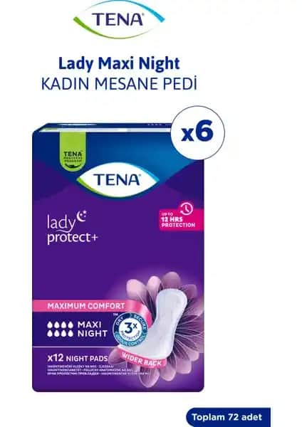 Tena Lady Maxi Night Kadın Gece Mesane Pedi Güvenli ve Konforlu Gece Koruması