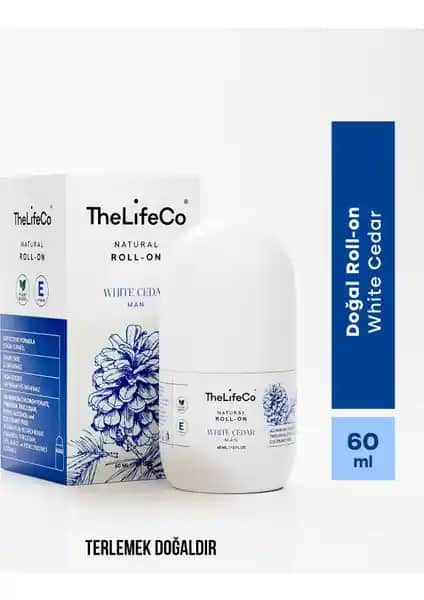 TheLifeCo Doğal Roll-On Deodorant White Cedar: Sağlıklı ve Doğal Günlük Kullanım İçin