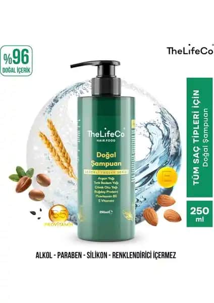 TheLifeCo Hairfood Değerli Yağlar Serisi Doğal Şampuan Saç Sağlığını Destekleyen Güçlü İçeriğe Sahip