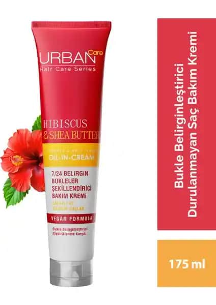 Urban Care Hibiscus Shea Butter Kıvırcık ve Dalgalı Saçlar İçin Şekillendirici Bakım Kremi