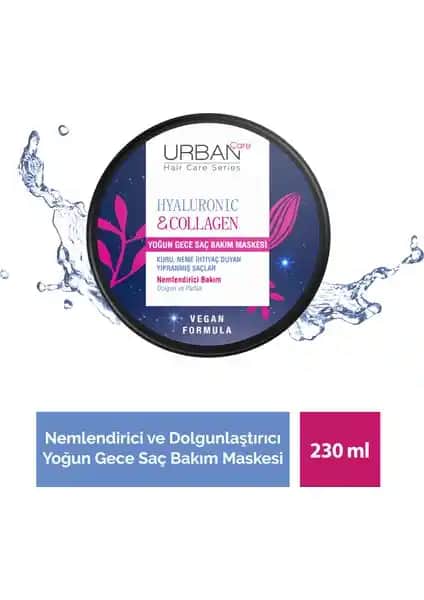 Urban Care Hyaluronik Asit ve Kollajen İçeren Yoğun Gece Saç Bakım Maskesi