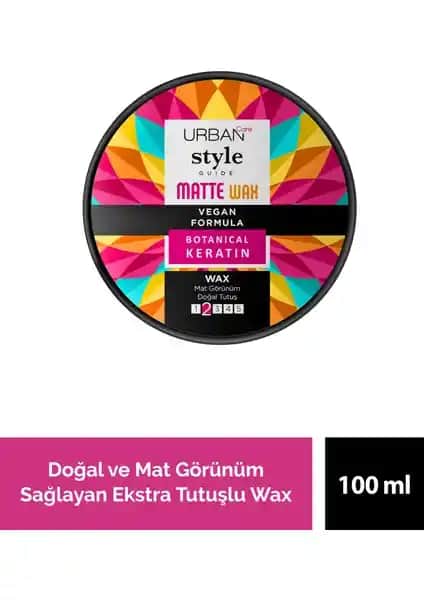 Urban Care Style Guide Mat Wax ile doğal ve mat görünümlü saç şekillendirme çözümleri