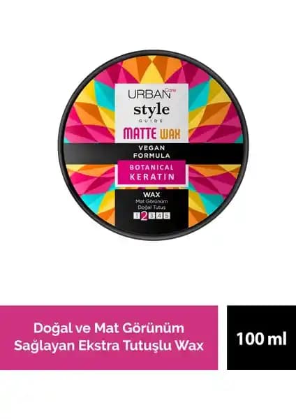 Urban Care Style Guide Mat Wax ile doğal ve mat görünümlü saç şekillendirme çözümleri