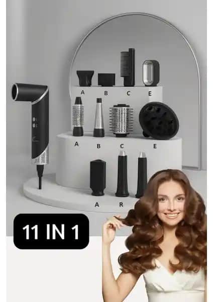 VeryFit 11 Başlık Multi Styler ile Çok Fonksiyonlu Saç Şekillendirme ve Kurutma Seti