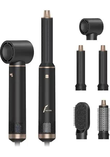 VeryFit WT638 5 in 1 Çok Fonksiyonlu Hava Üflemeli Saç Düzleştirici ve Şekillendirici Seti