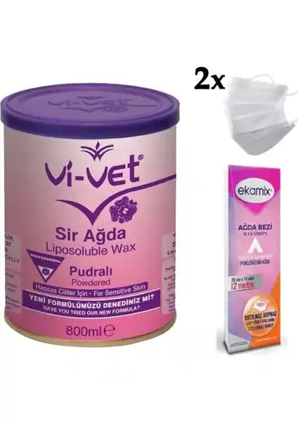 Vi-Vet Vivet Pudralı Konserve Sir Ağda 800ML - Güçlü ve Güvenilir Tüy Dökücü Çözüm