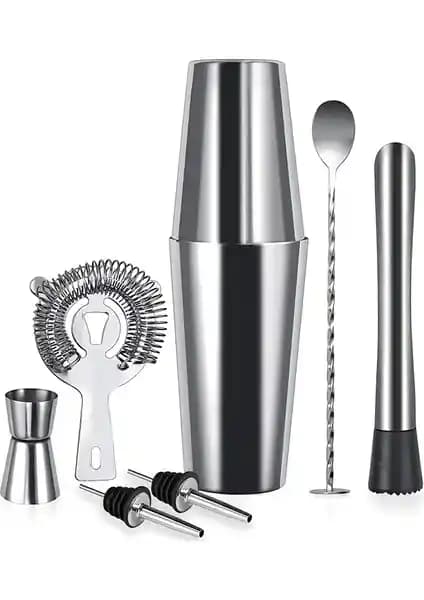 Vosco 7 Parça Avantajlı Kokteyl Seti: Dayanıklı ve Şık Bar Ekipmanları
