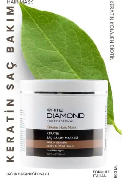 White Diamond Keratin Saç Maskesi ile Derinlemesine Bakım ve Parlaklık Artışı