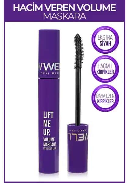 Yeni Well Lift Me Up Volume Maskara ile Kirpiklerde Hacim ve Uzunluk Artışı Sağlayın