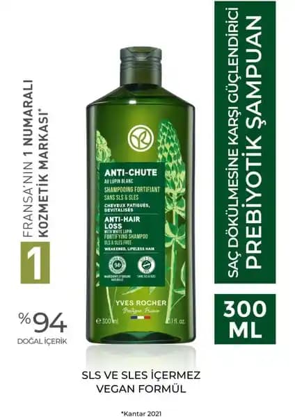 Yves Rocher Anti-Dökülme Prebiyotik Şampuanı Saç Dökülmesini Azaltan Doğal Bakım Ürünü
