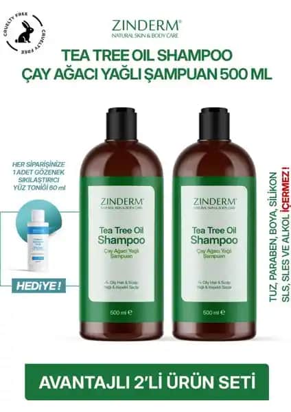 Zinderm Çay Ağacı Şampuanı: Doğal ve Hassas Saçlar İçin Güçlü Temizlik Çözümü