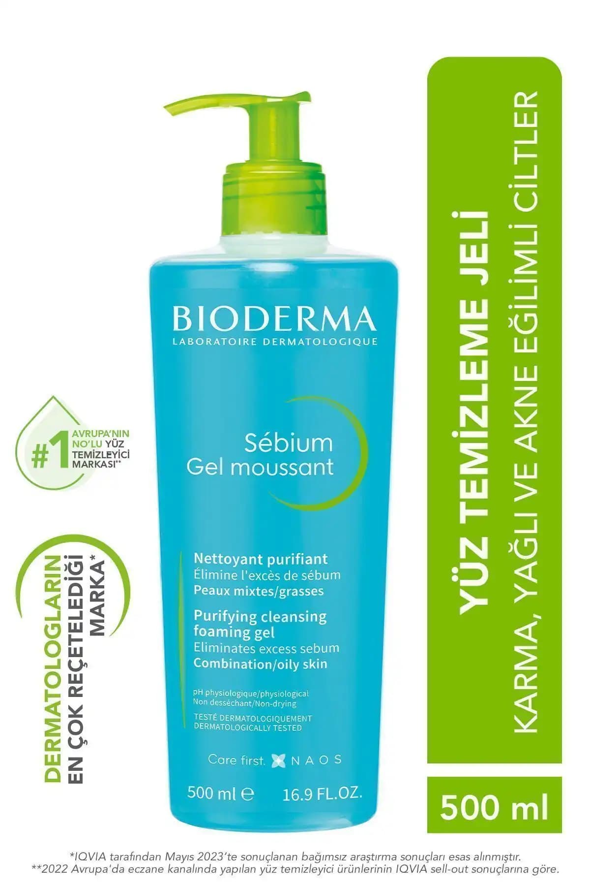 Bioderma Sebium Yıkama Jeli: Yağlı ve Akne Eğilimli Ciltler İçin Güvenilir Temizlik Çözümü