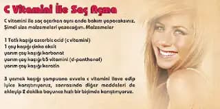 C Vitamini ile Saç Açma Yöntemleri Güvenli ve Doğal Alternatifler