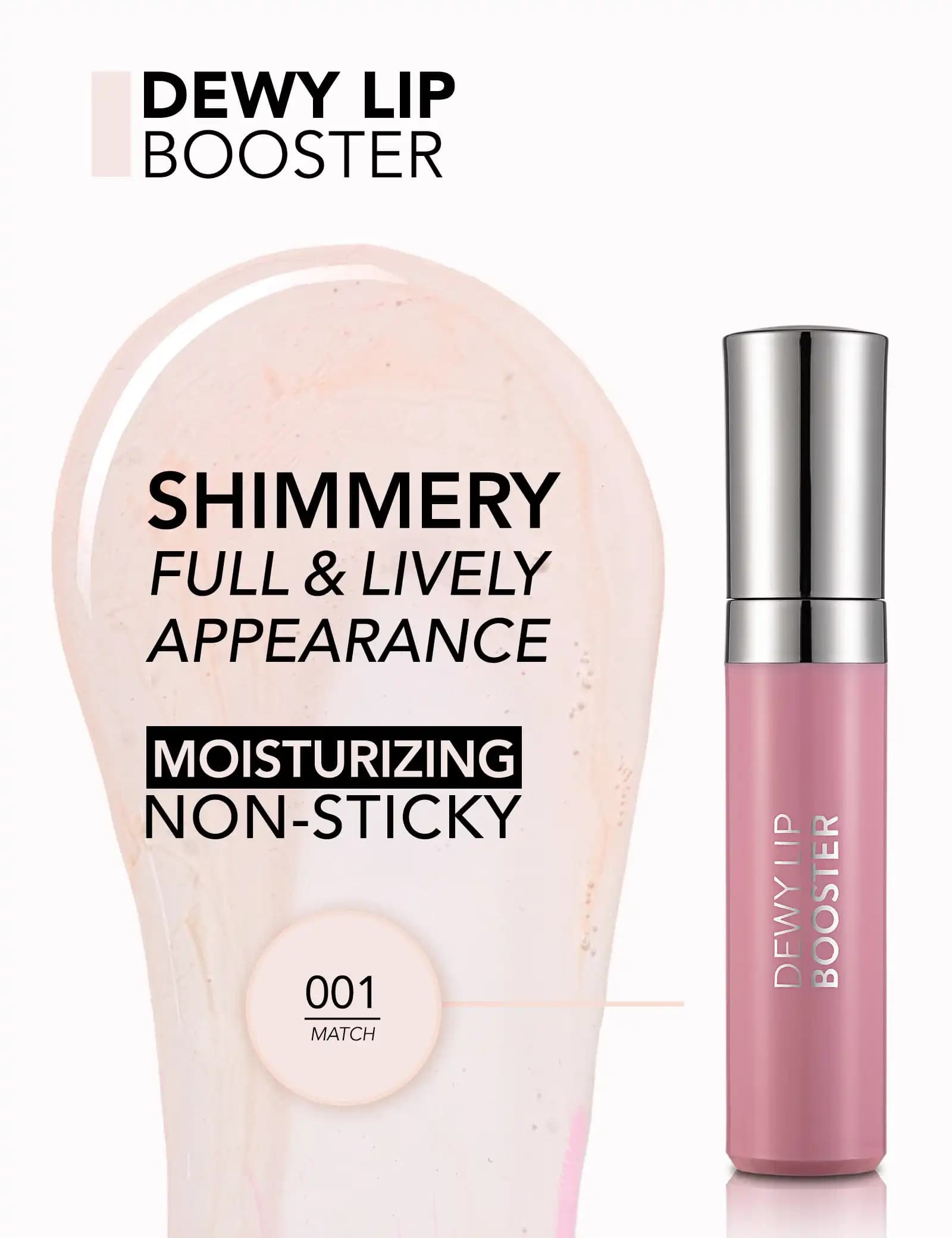 Dewy Lip Booster ile Dudaklarda Doğal Parlaklık ve Sağlıklı Görünüm Sağlama