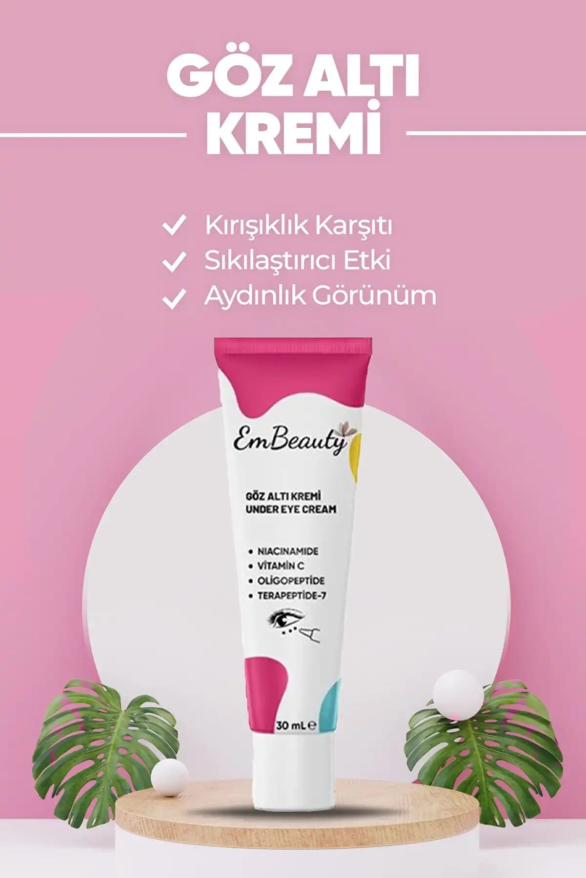 Embeauty Göz Altı Kremi: Nemlendirici ve Yaşlanma Karşıtı Etkili Göz Çevresi Bakımı