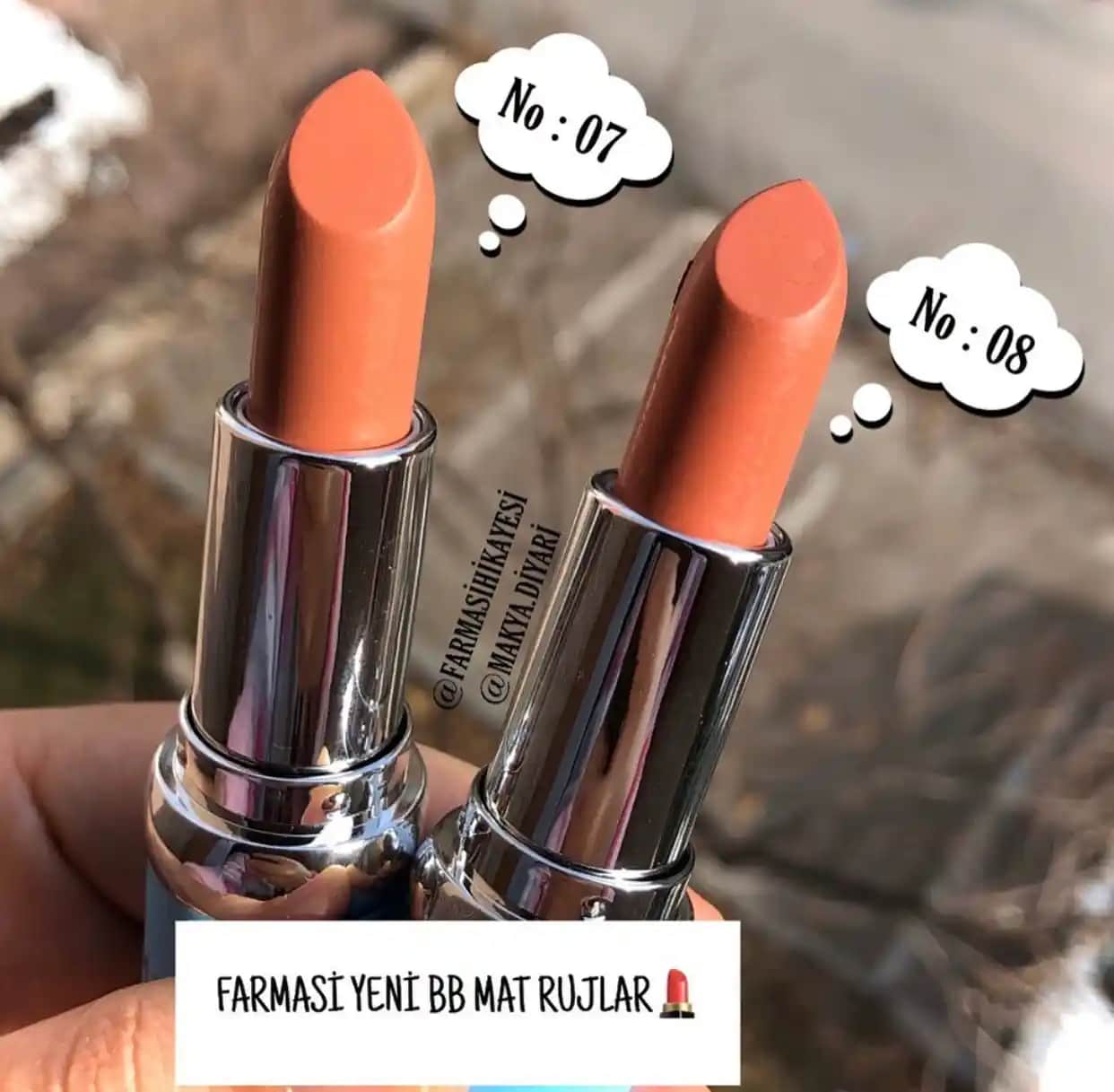 Farmasi BB Ruj 08: Doğal Görünüm ve Uzun Süre Kalıcılık Sağlayan Dudak Rujları