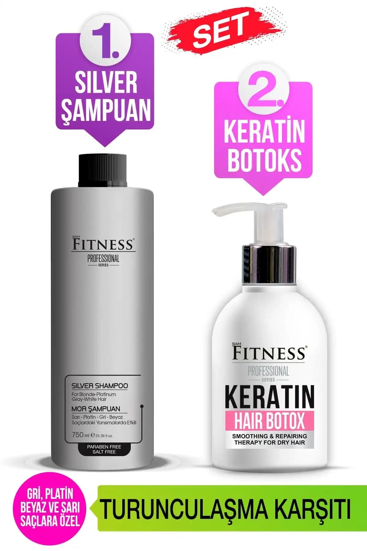 Fitness Mor Şampuan ile Saçlarınızı Güçlendirin ve Renk Koruma Sağlayın