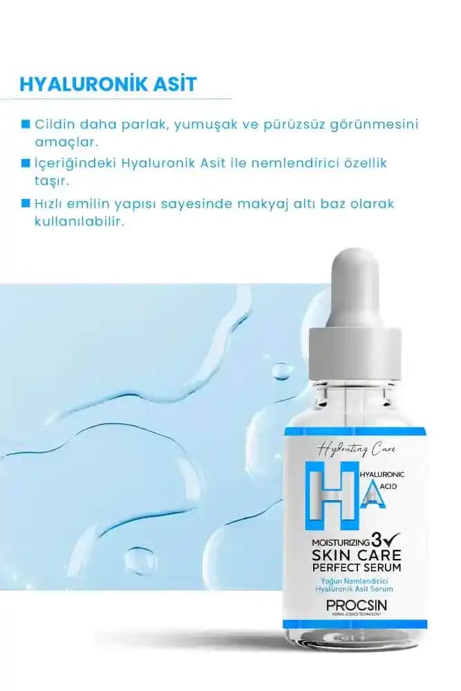 Hyaluronik Asitli Serumlar: Cilt Sağlığını Destekleyen Nemlendirici Çözümler