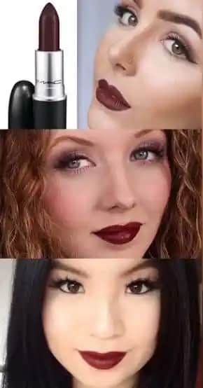 Kahve Alt Tonlu Bordo Ruj ile Zarif ve Sıcak Makyaj Kombinasyonları