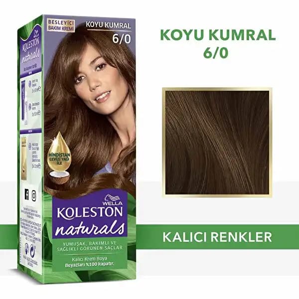 Koyu Kumral Saç Renkleri ve Koleston 6-0 ile Doğal ve Şık Görünüm Sağlama
