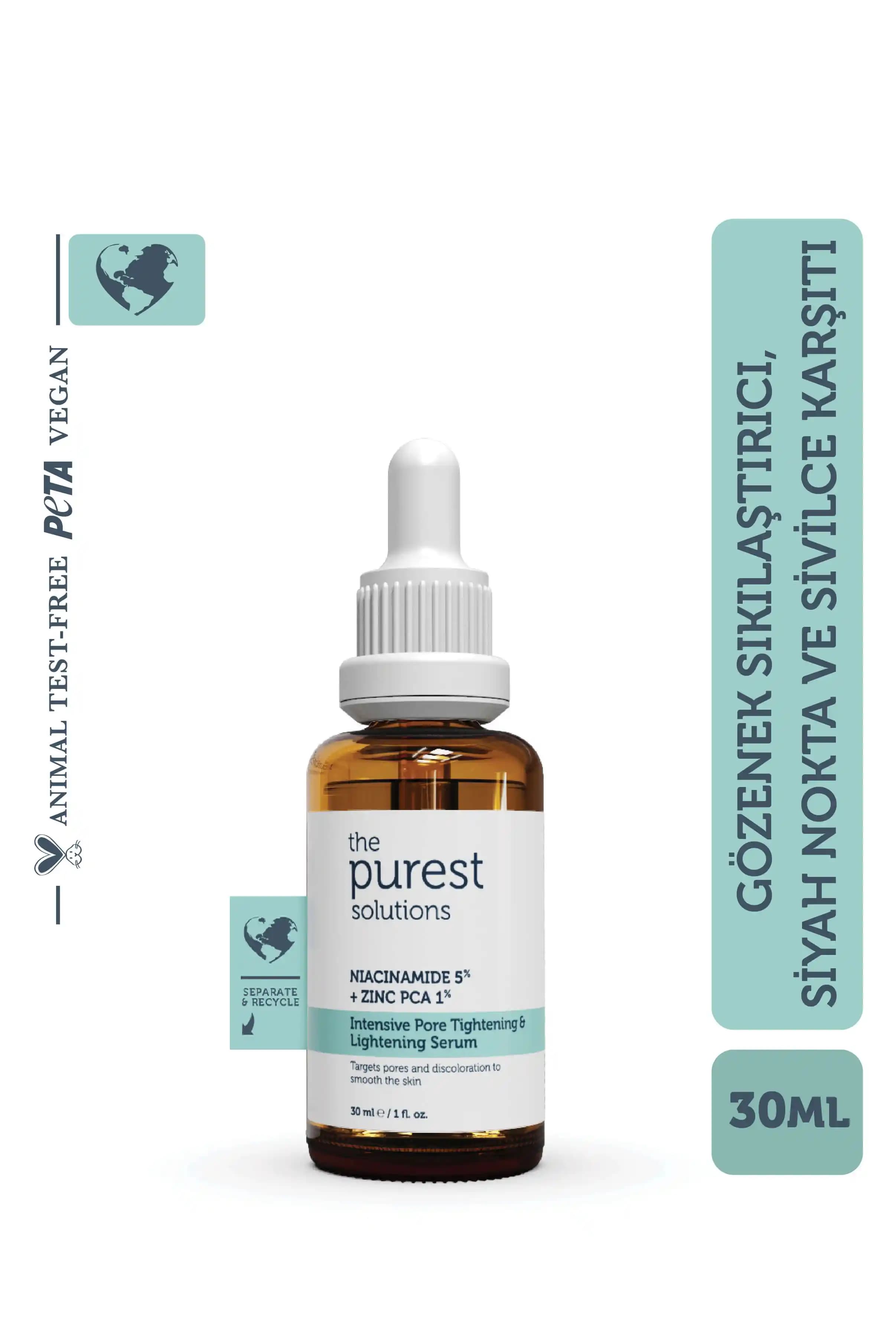 Purest Solutions Akne Giderici Bakım Serumu 30 ml: Doğal İçeriklerle Cilt Sağlığını Destekleyen Çözüm